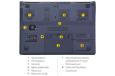SANTIANNE Serveur Rack Ordinateur portable Clevo P370SMA sans OS
