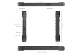 SANTIANNE Tablette KX-8D Tablette incassable, antichoc, étanche, écran tactile, très grande autonomie, durcie, militarisée IP65  - KX-8J