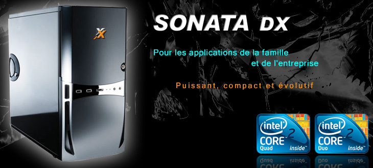 Keynux Sonata DX - Ordinateur assemblé avec Intel Core i7 ou Core i7 Extreme Edition, 3 disques durs internes, carte graphique nVidia ou ATI, deux cartes graphiques en SLI, cartes OpenGL Quadro FX