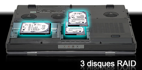 Widea DX - D900C / D901C - 3 disques durs internes avec support RAID 0, RAID 1 et RAID 5