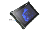 SANTIANNE Durabook R8 STD Tablette tactile étanche eau et poussière IP66 - Incassable - MIL-STD 810H - MIL-STD-461G - Durabook R8